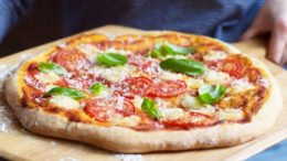 Vegan pizza Margherita